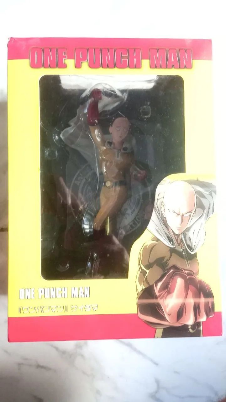 Estatua boneco Saitama One Punch Man Puriko Studios - Foto 3