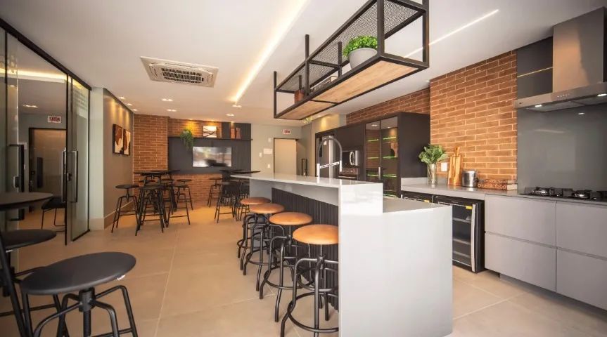 Studio com sacada no centro de Criciúma em prédio NOVO para morar ou investir  - Foto 2