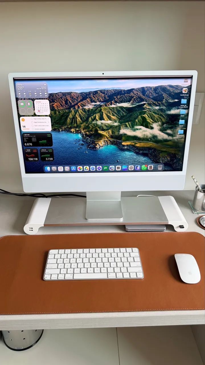 Apple iMac 24 M1, 8 GB RAM 256GB SSD Prata c/ Caixa Original