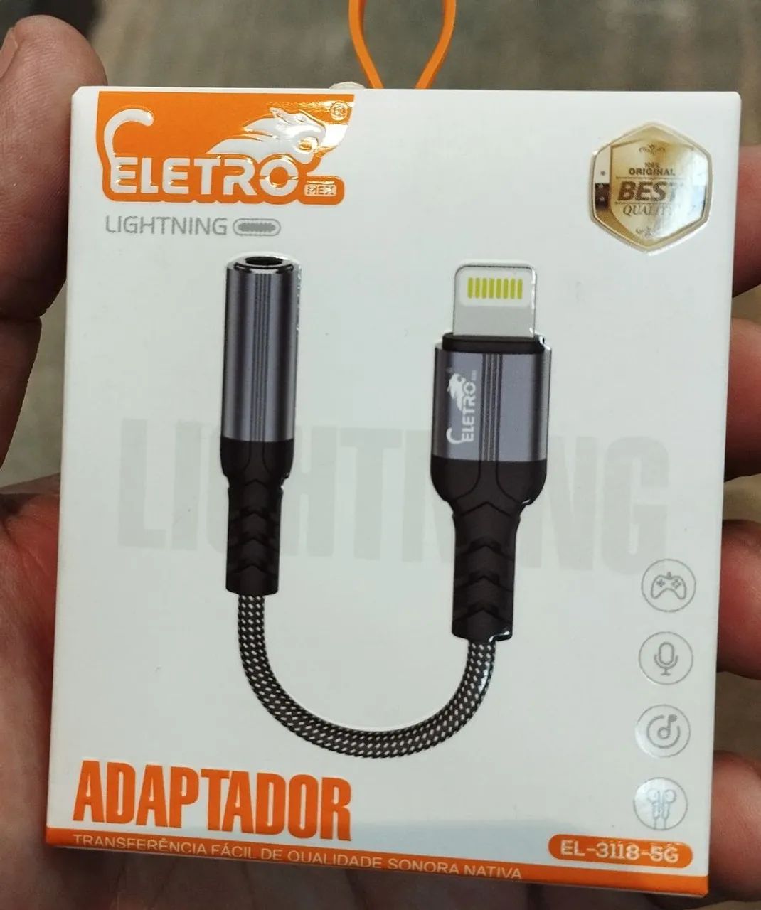 Adaptador Iphone P/ P2 ELETROMEX EL-3121-5G<br> - Foto 3