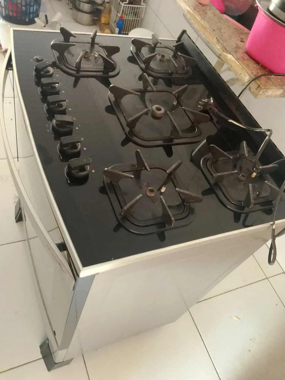 Fogão 5 bocas acendimento automático