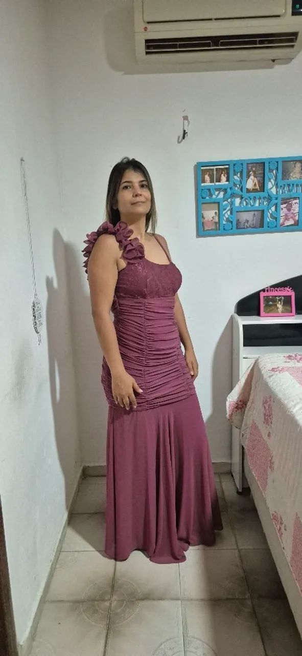 Vestido Longo Renda Bordado - Foto 2