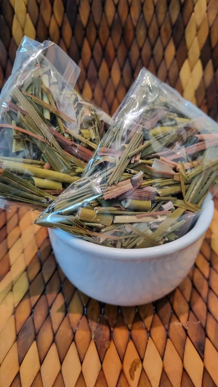 Palha de capim-limão para chás