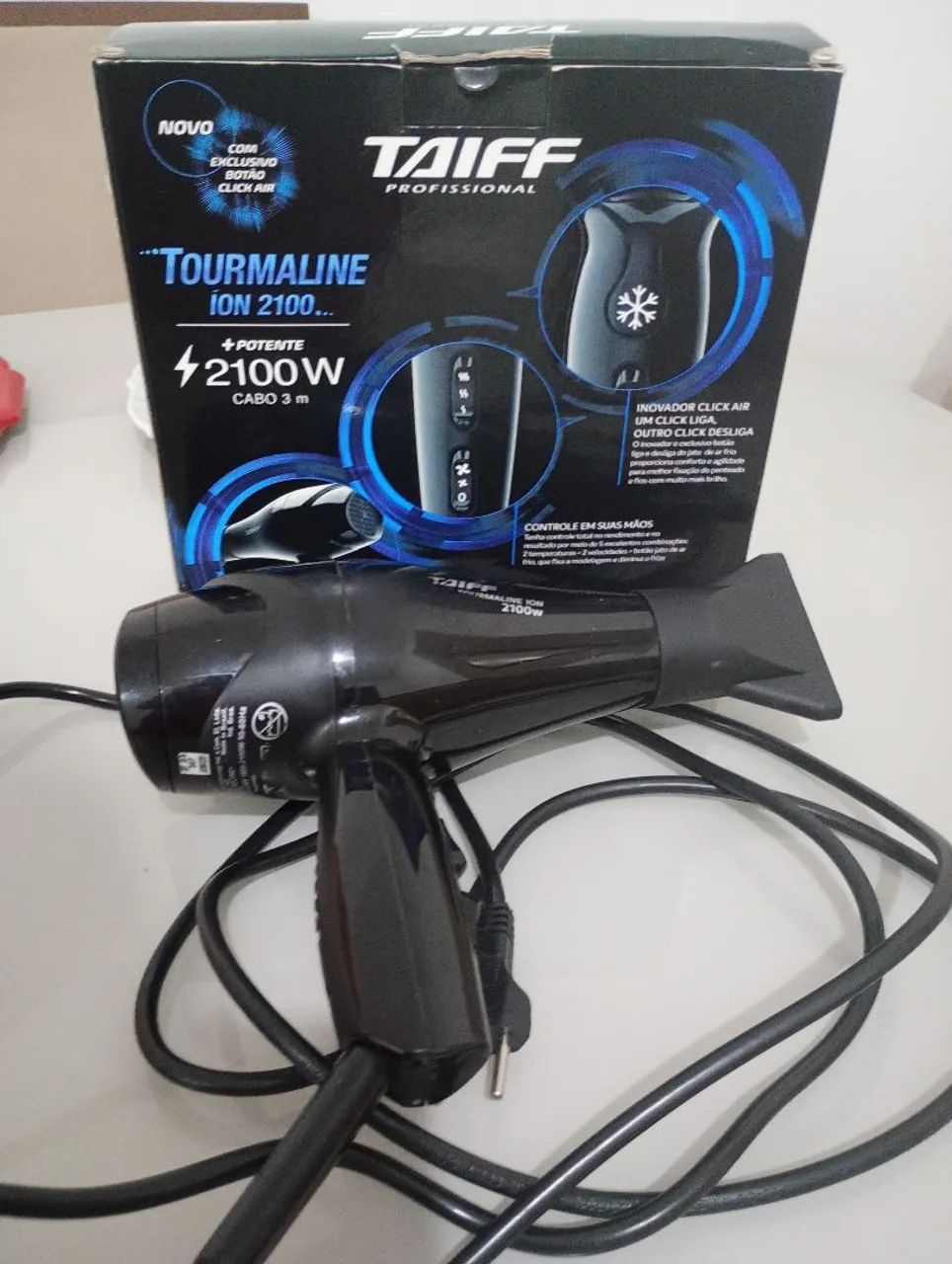 VENDE SECADOR DE CABELO TAIFF TURMALINA ION 2100W