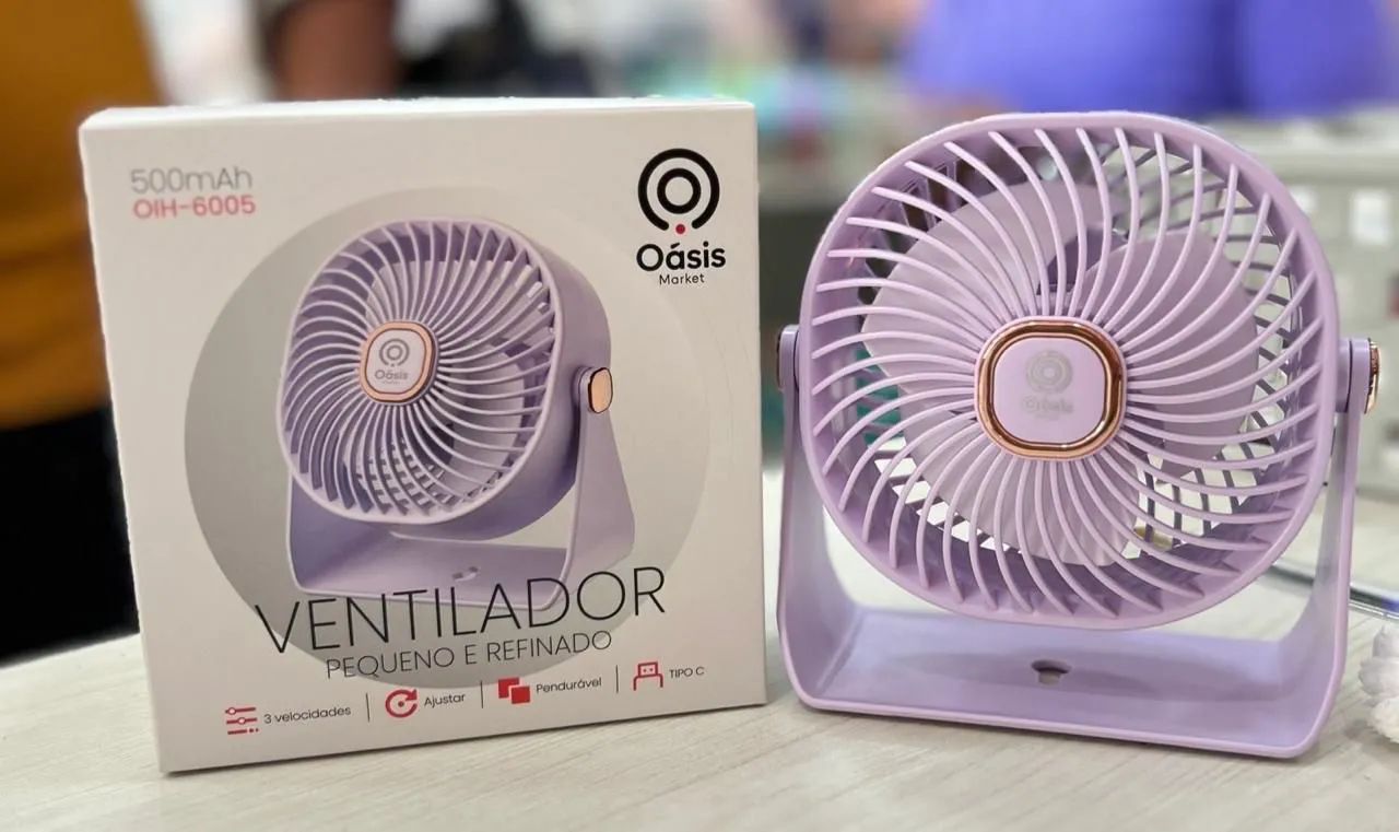 Ventilador de Mesa Pequeno e Refinado Oasis - Foto 5