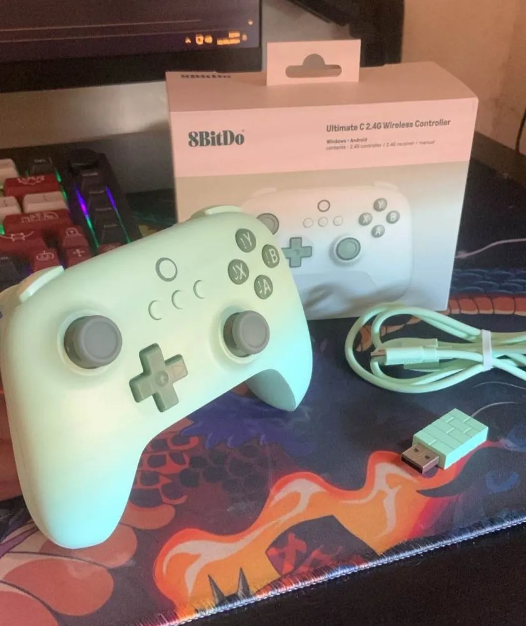 Controle 8BitDo Verde