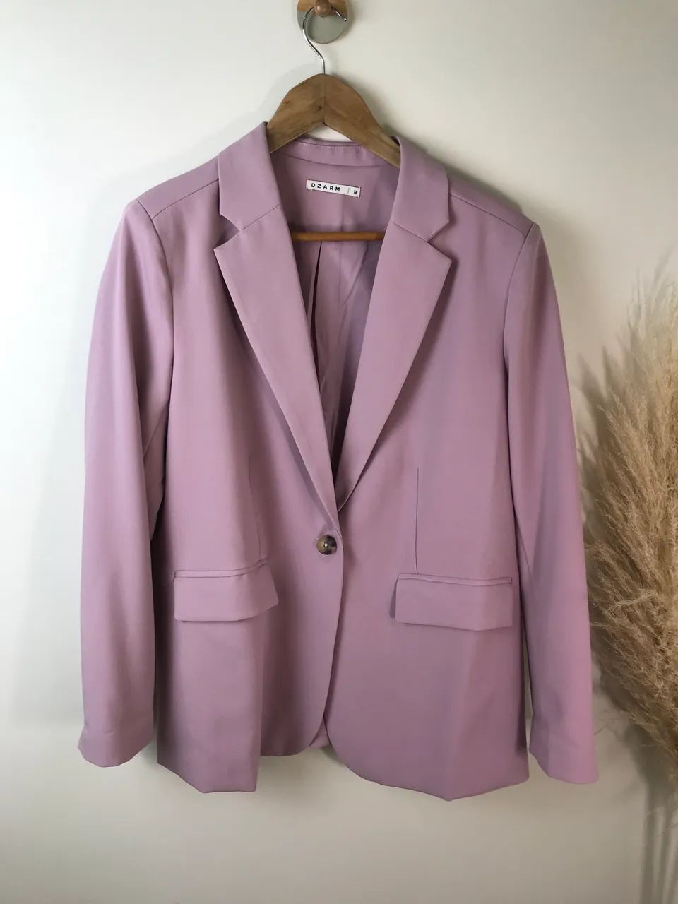Blazer reto alongado roxo dzarm M (novo)