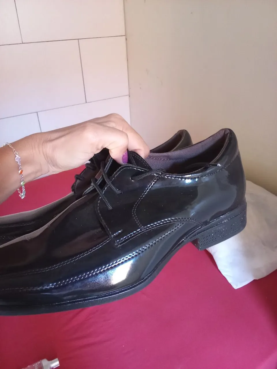 Sapato Social Masculino Preto Brilhante