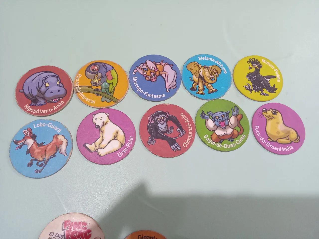 20 Tazos chicle Ping Pong  Zaps Animais em Extinção - Foto 2