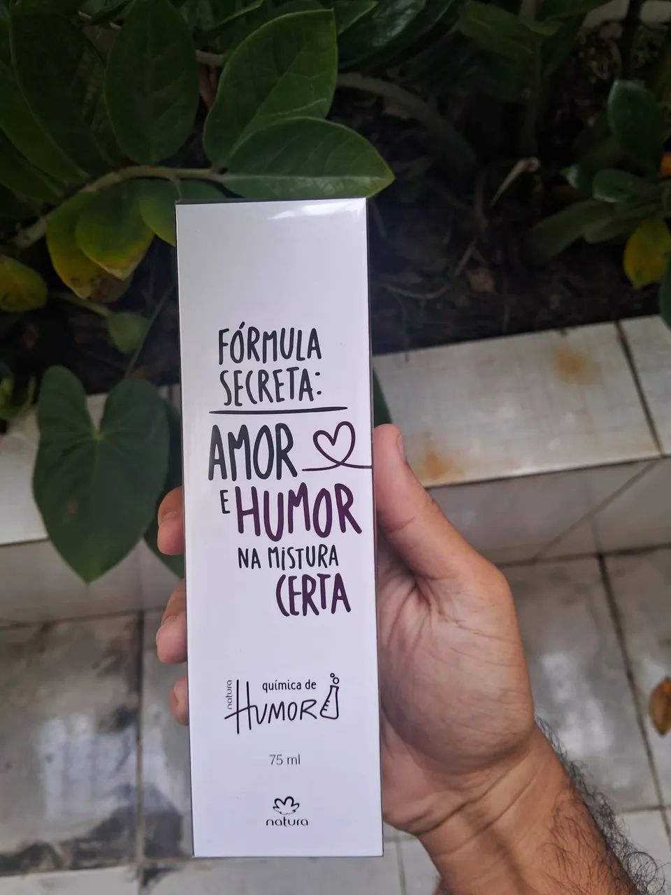 Perfume Química de Humor Natura.