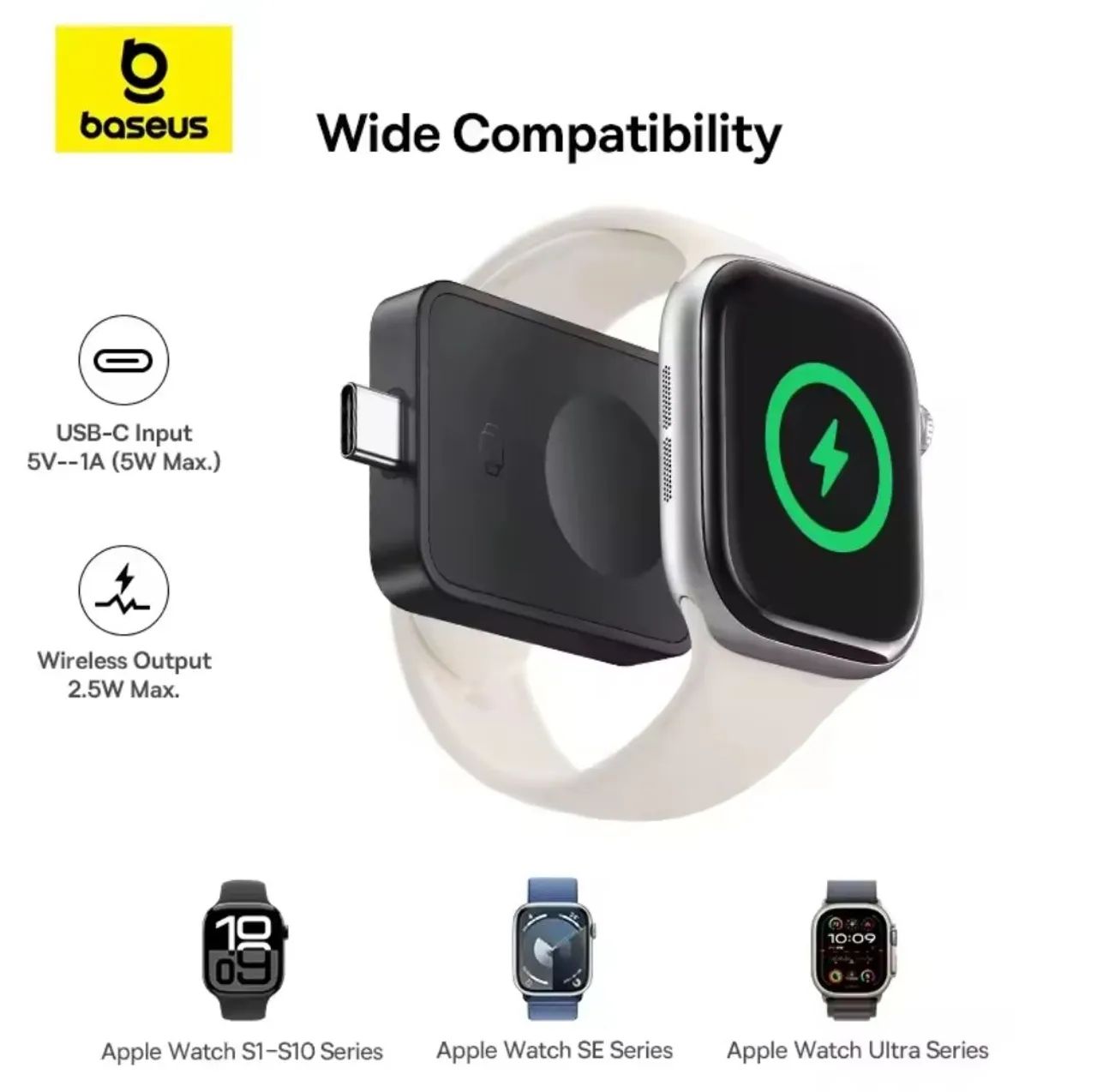 Carregador 2.5W Wireless Baseus para Apple Watch 