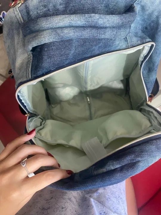 Mochila Jeans Azul Rebecca bonbon 