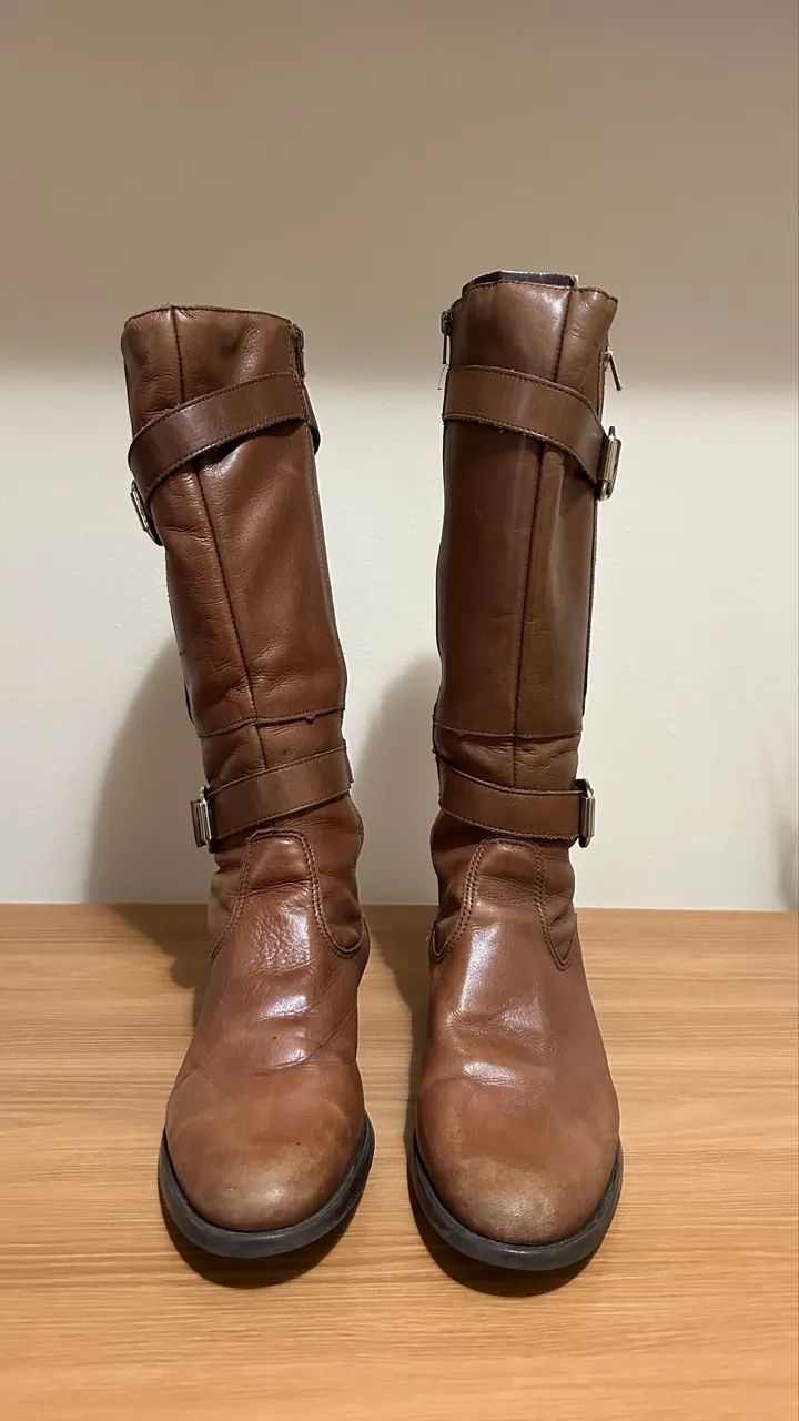 Bota de couro legítimo tam 36 - Foto 3