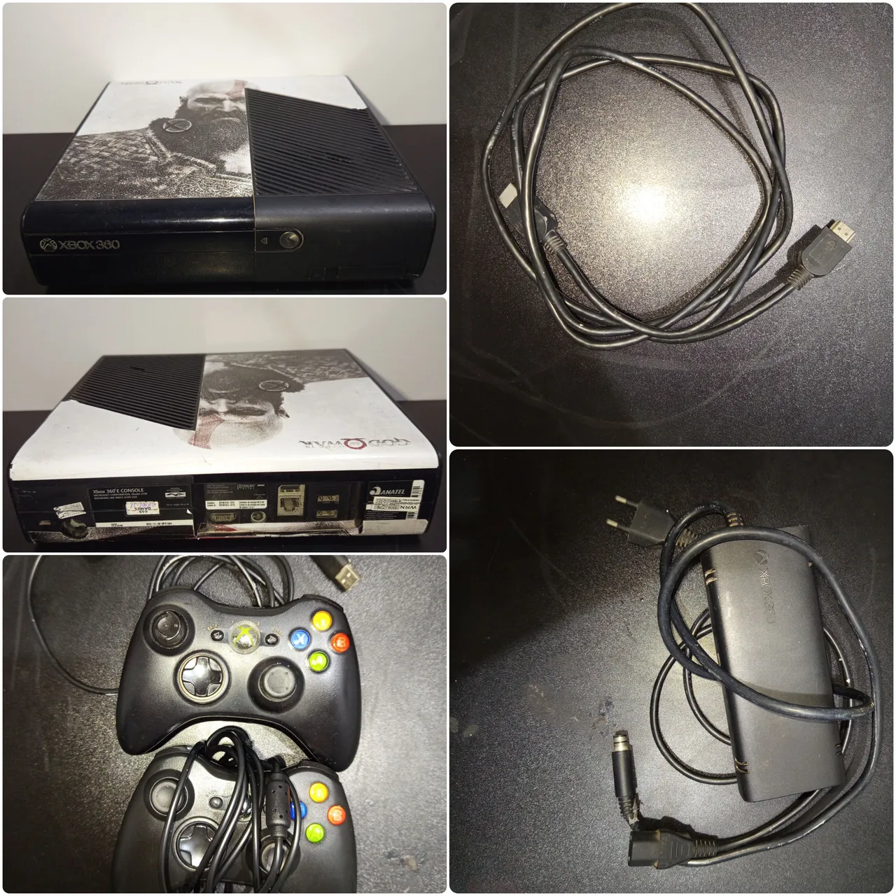 Xbox 360 Desbloqueado + 2 Controles e Vários Jogos