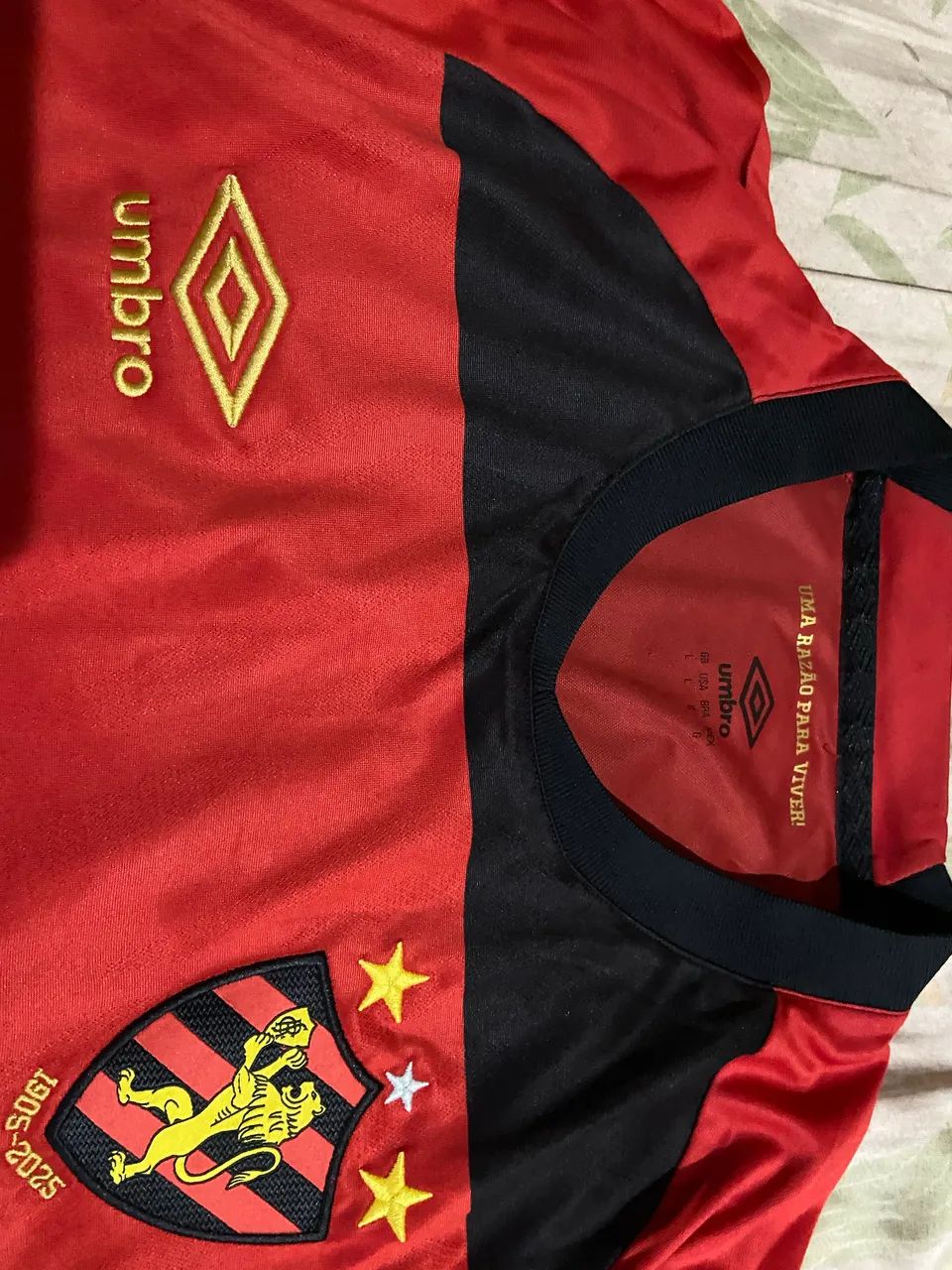 Camisa do Sport Recife, G, 2025/26, usada rubro negra - Foto 5