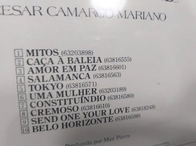 CD Cesar Camargo Mariano - Mitos (1988) Columbia - Foto 4