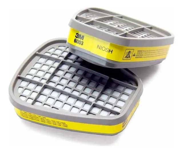 Cartucho Para Máscara Respiratória 3M 6003/07047 Vapor E Acidos 2unidades - Foto 3