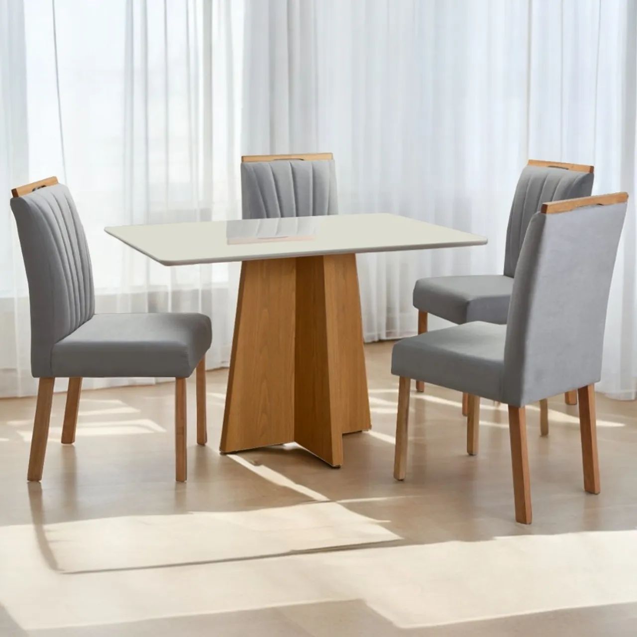 Mesa de Jantar com 4 Cadeiras Patrícia tt43 - Foto 2