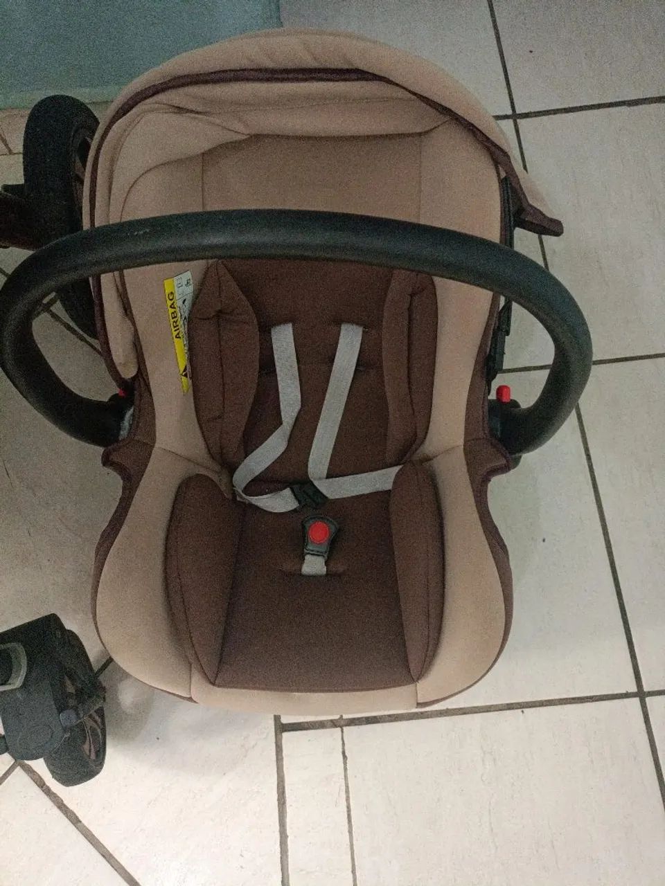 Carrinho e bebe com bebe conforto  - Foto 4