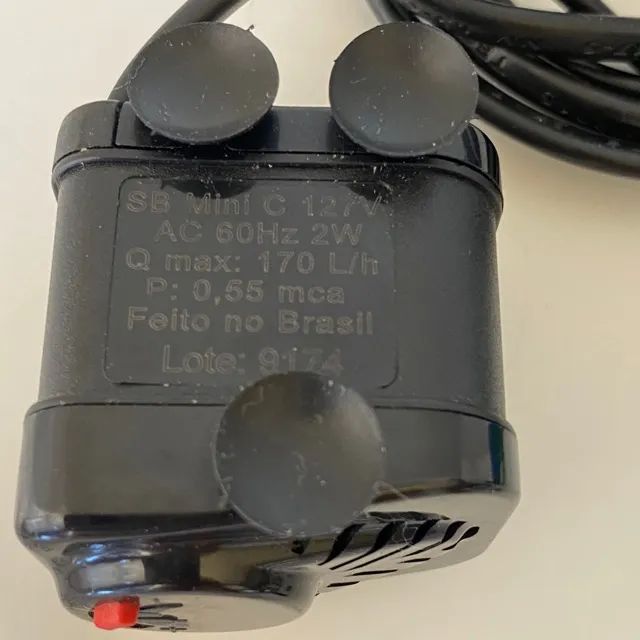 C242 Motobomba aquário 110v fonte Sarlo Better Sb mini peixes aquário