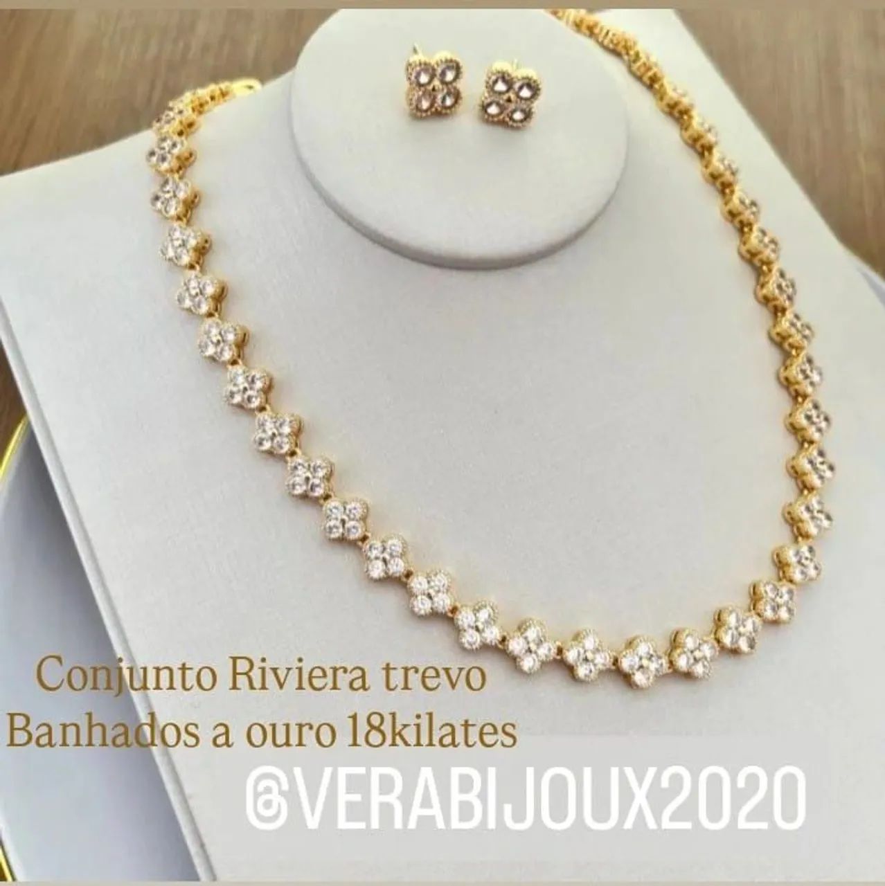 CONJUNTO RIVIERA EM DIAMANTES SWAROVSKI  - Foto 3