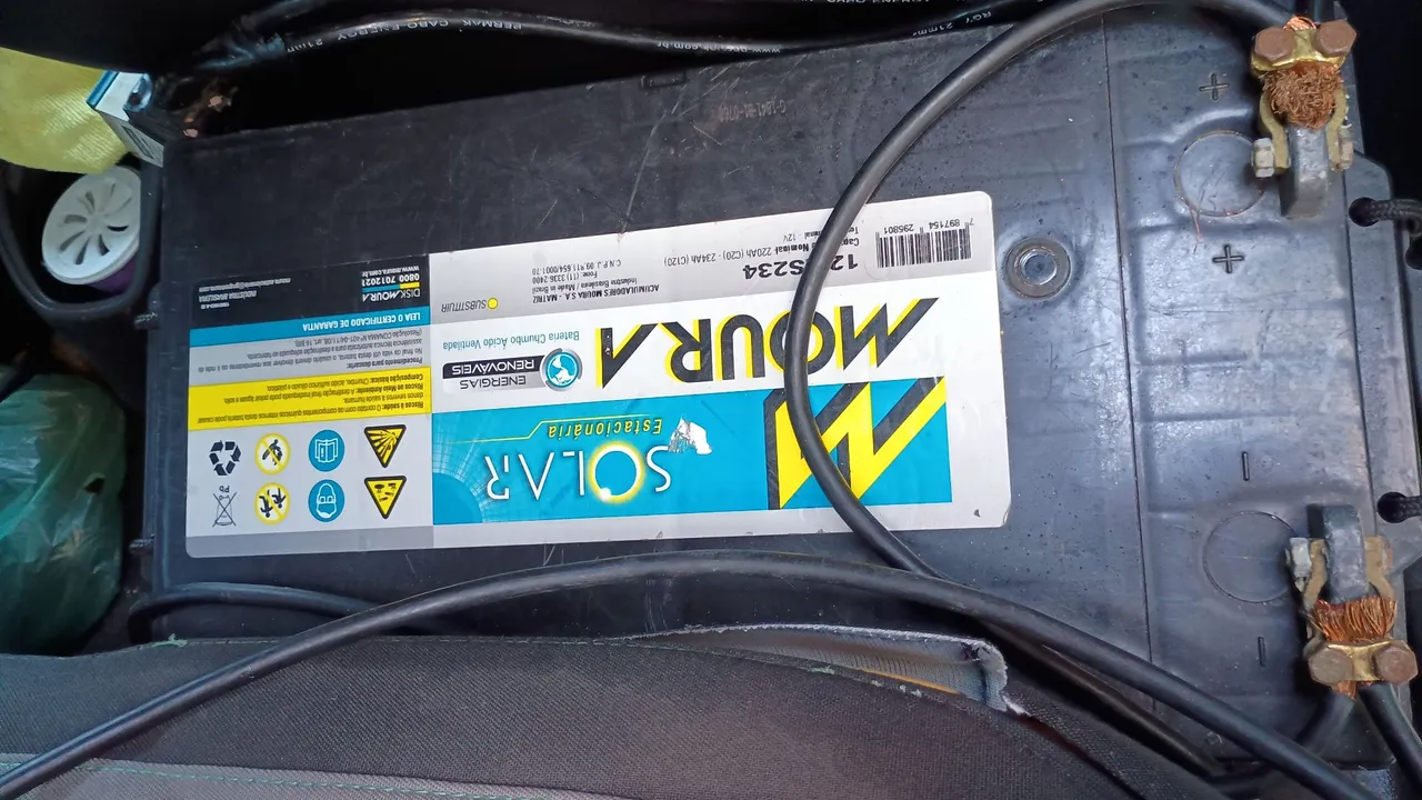 Bateria Moura 12V Sol 235.ampar Estacionária