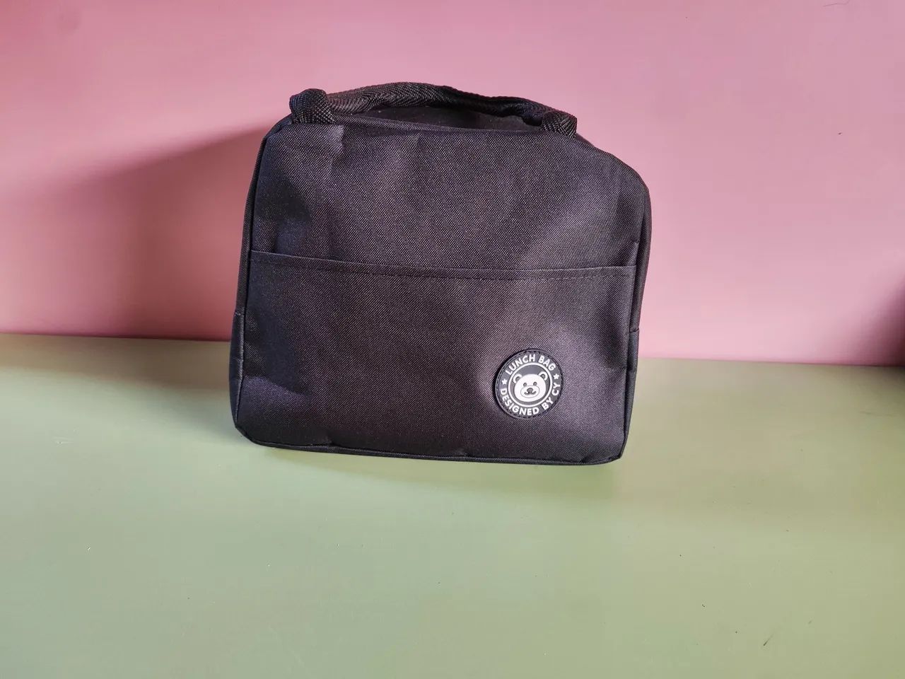 Bolsa tote de ombro HAOLIDA - Bege e Azul - Foto 3