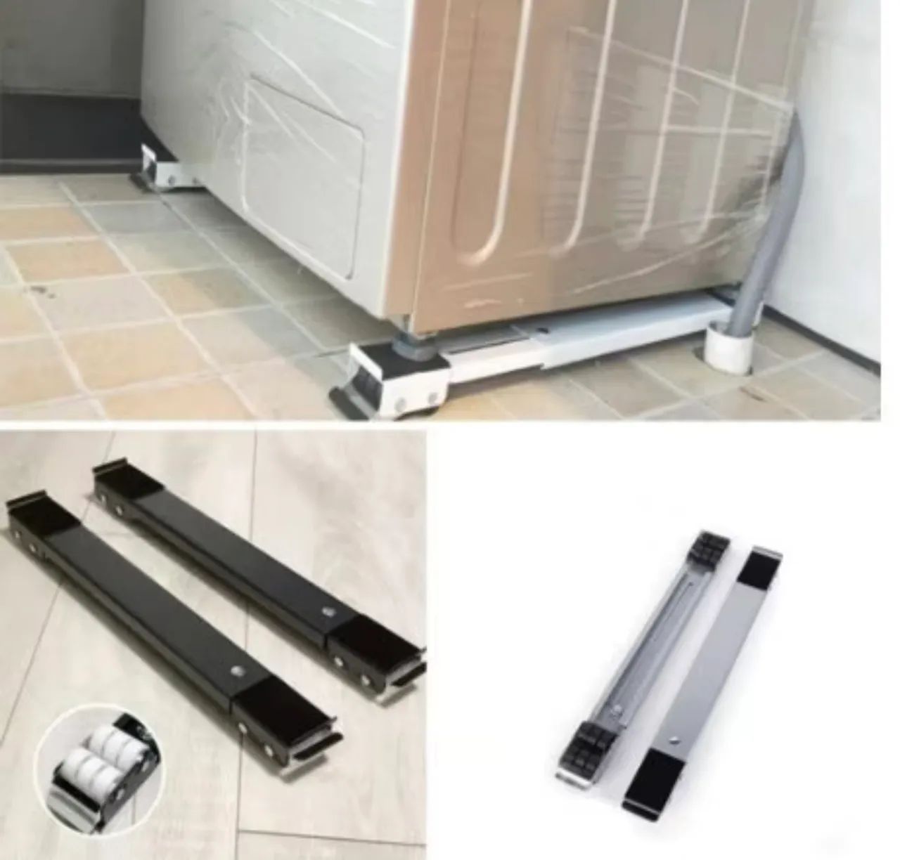 Suporte base de carrinho para Máquinas de Lavar, geladeiras - Foto 3