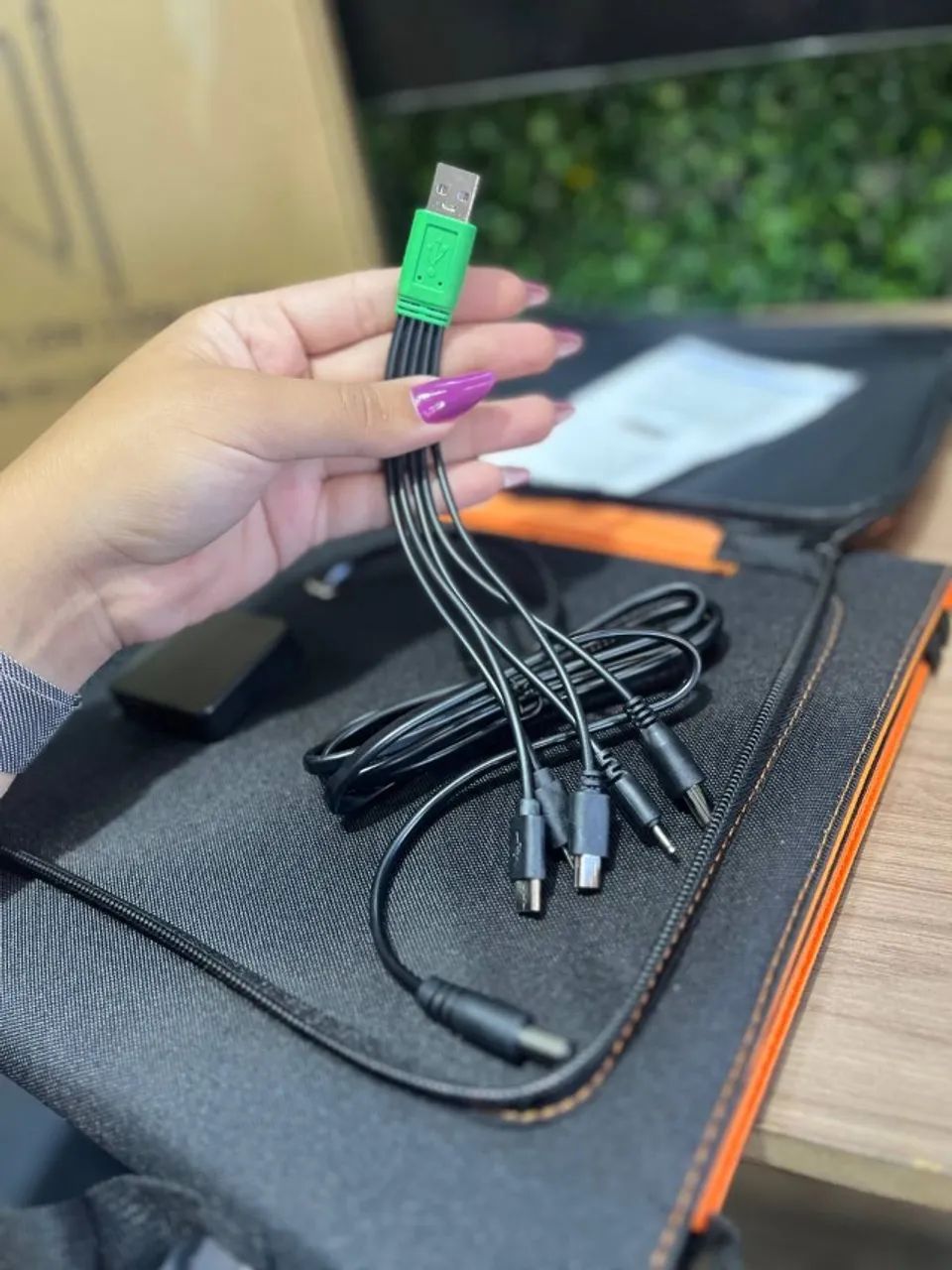 Painel Solar Portátil - 30W - Portable Solar Panel  - Foto 3