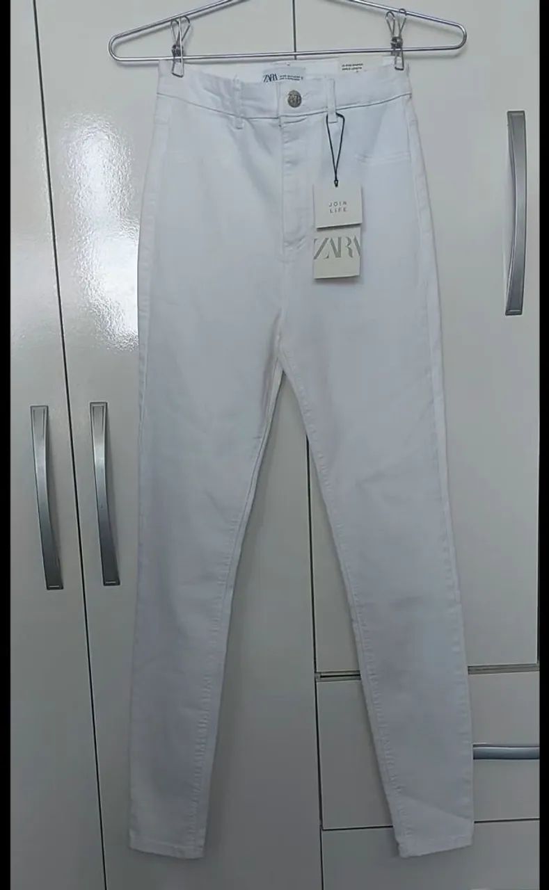 Zara calça skiny cintura alta - Foto 2