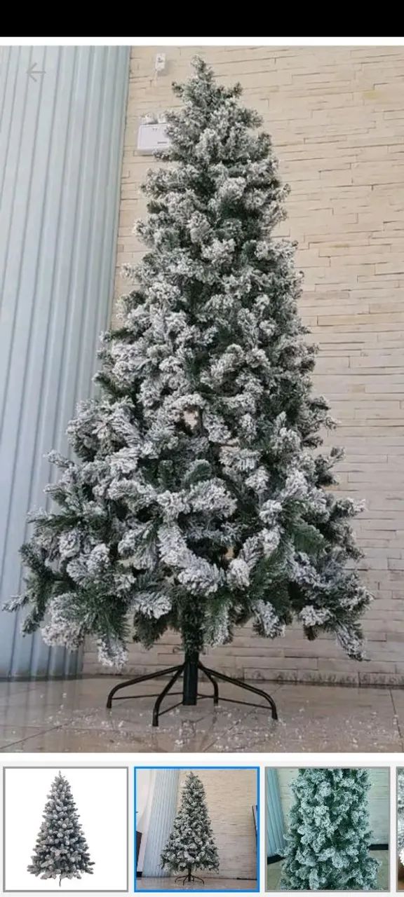 Árvore de Natal Flocada 2,10 mt