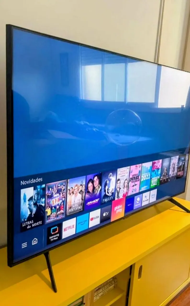Smart TV Samsung 55 4k Cristal borda infinita comando de voz, Top.