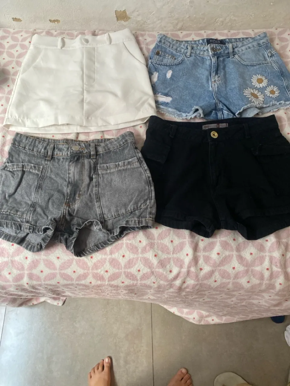 Kit de Shorts Jeans e Sarja - Vários Modelos e Cores