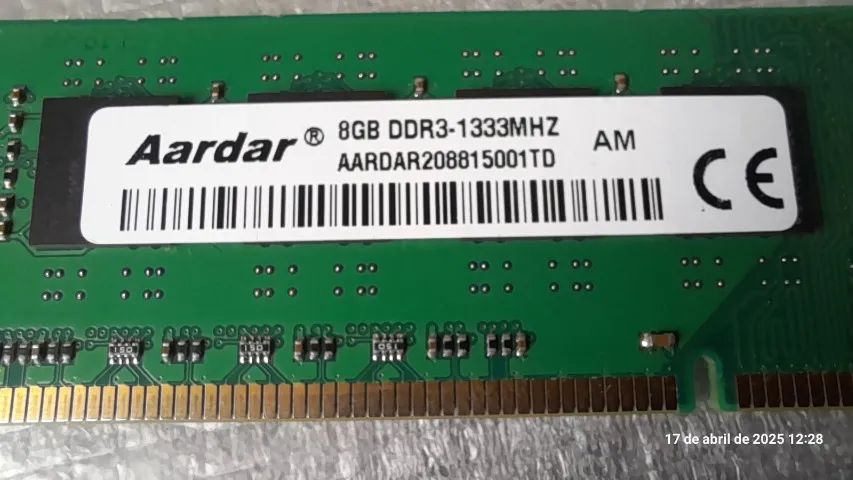 Aardar RAM Memory 2x8GB DDR3 1333MHz - 16GB Total64317904222595122
