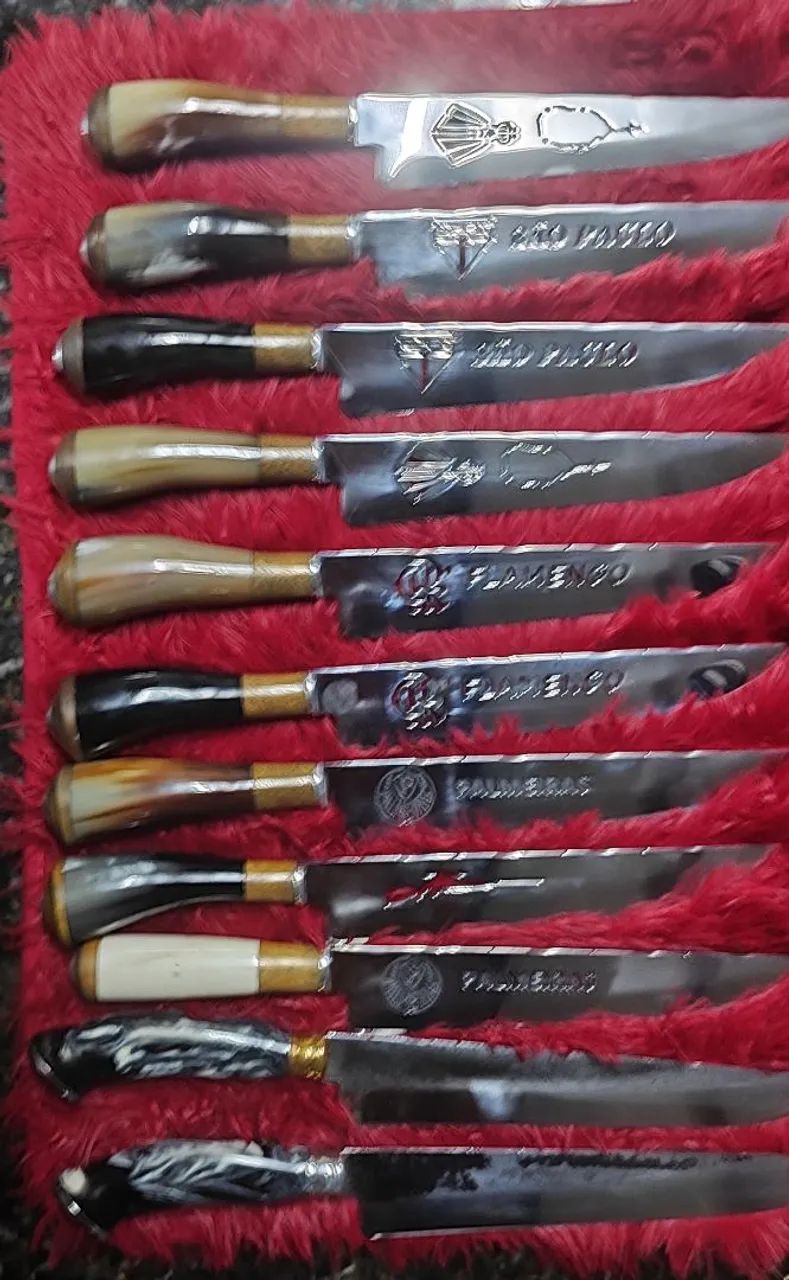 Facas Artesanais com Bainha em Couro - Foto 5