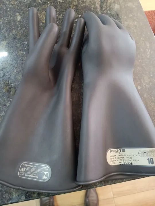 Luvas de Segurança -  ASTM D-120/ABNT - 7500V