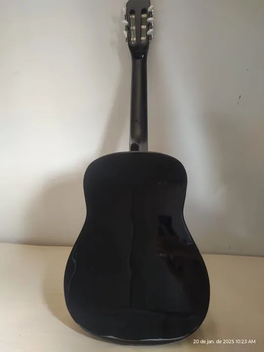 Violão Acústico Preto - Para canhoto - Foto 2