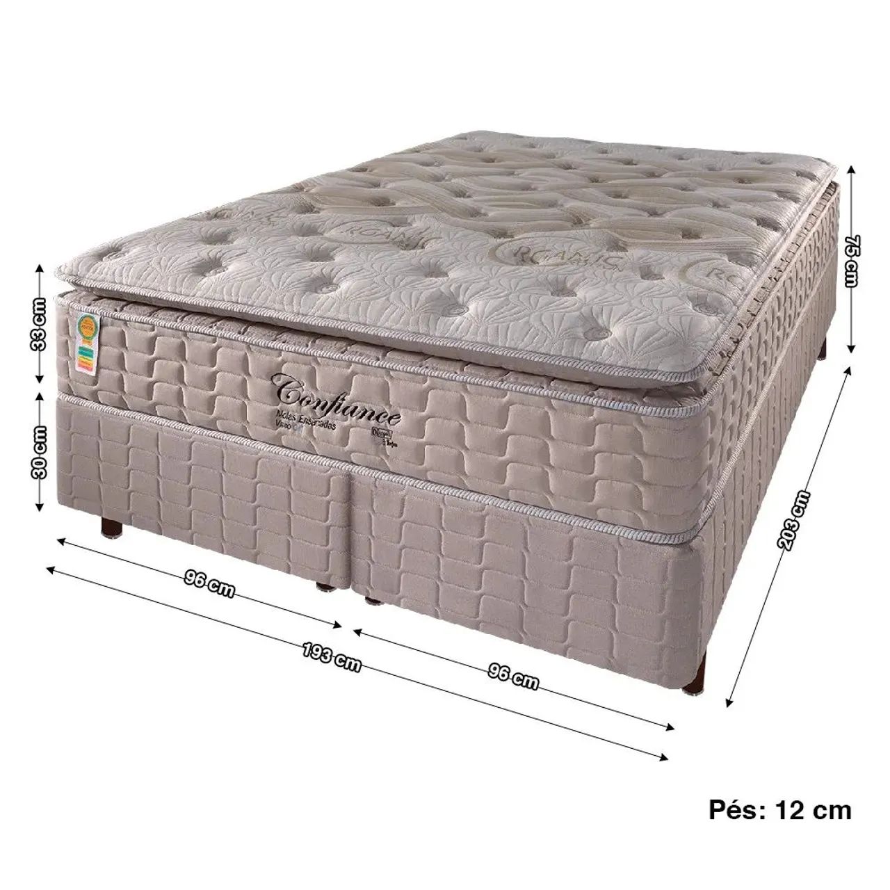 Cama king size colchão visco Gel nova alta durabilidade garantia qualidade  - Foto 2