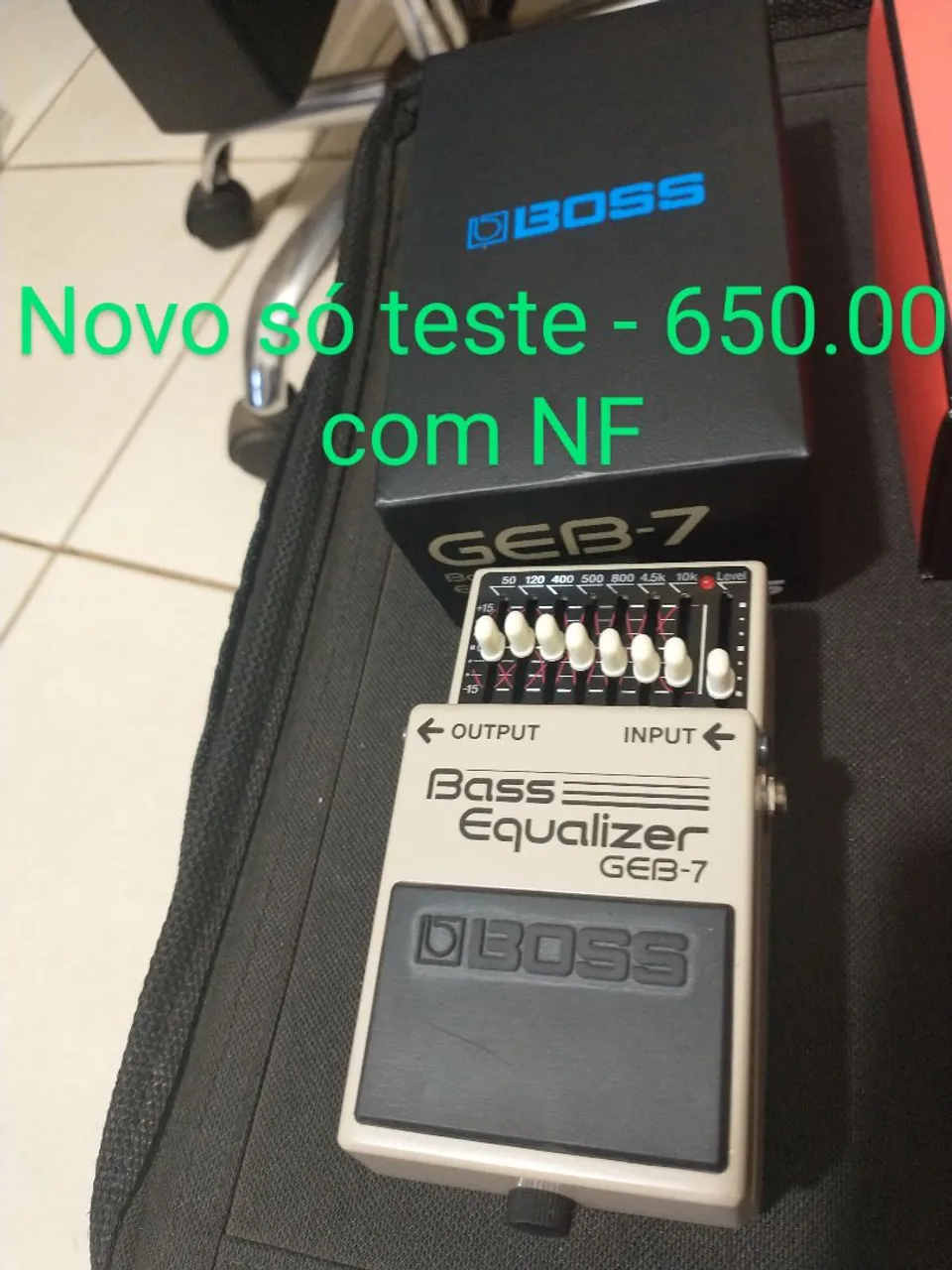 BOSS GEB-7 Bass Equalizer - Novo, só teste!