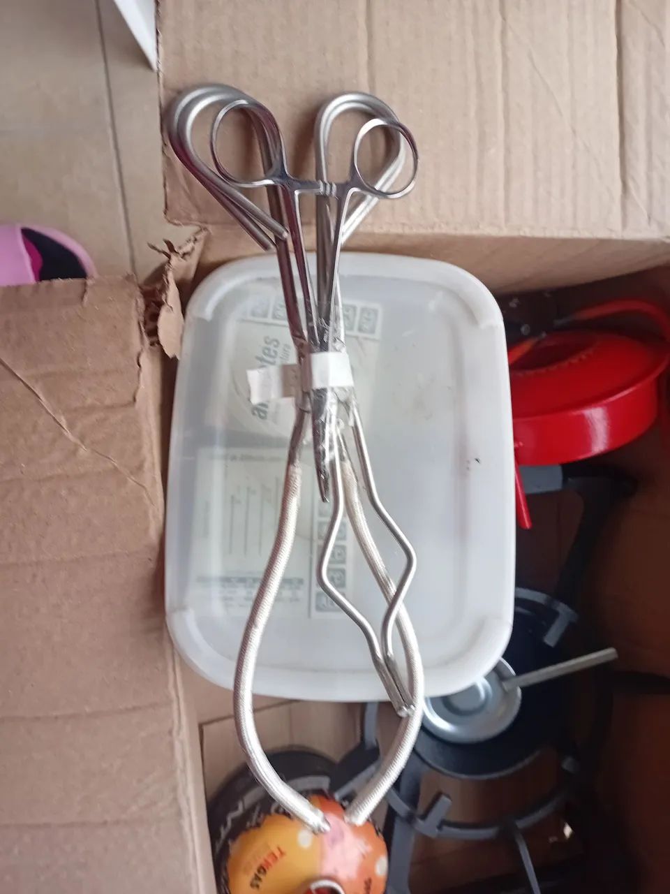 Pinça para Churrasco em Aço Inox