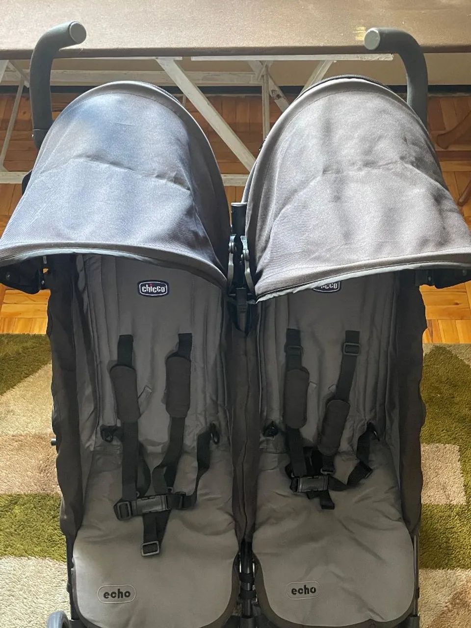 Carrinho de Bebê Passeio Gêmeos Chicco Echo Twin - Reclinável - Foto 3