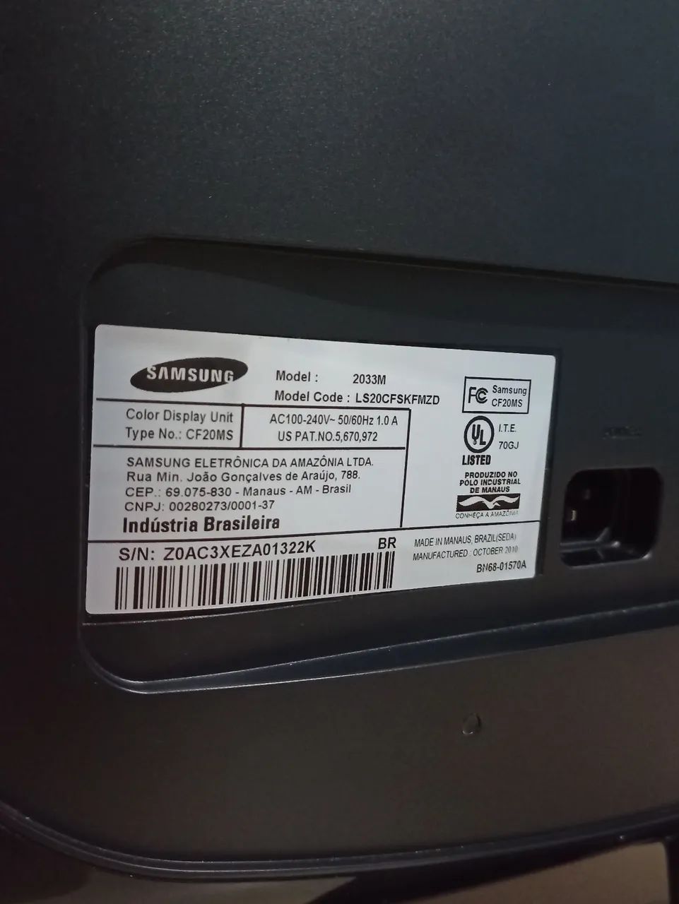 Monitor Samsung LCD 20 polegadas - Foto 3