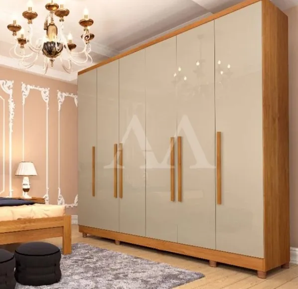 Guarda Roupa Casal 06 Porta Vênus - Preço Imperdível