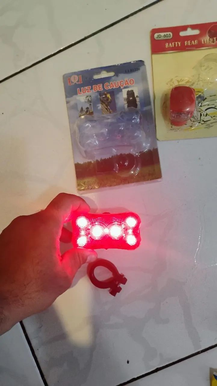 Luz de Caução para Bicicleta e mochila  - Foto 2