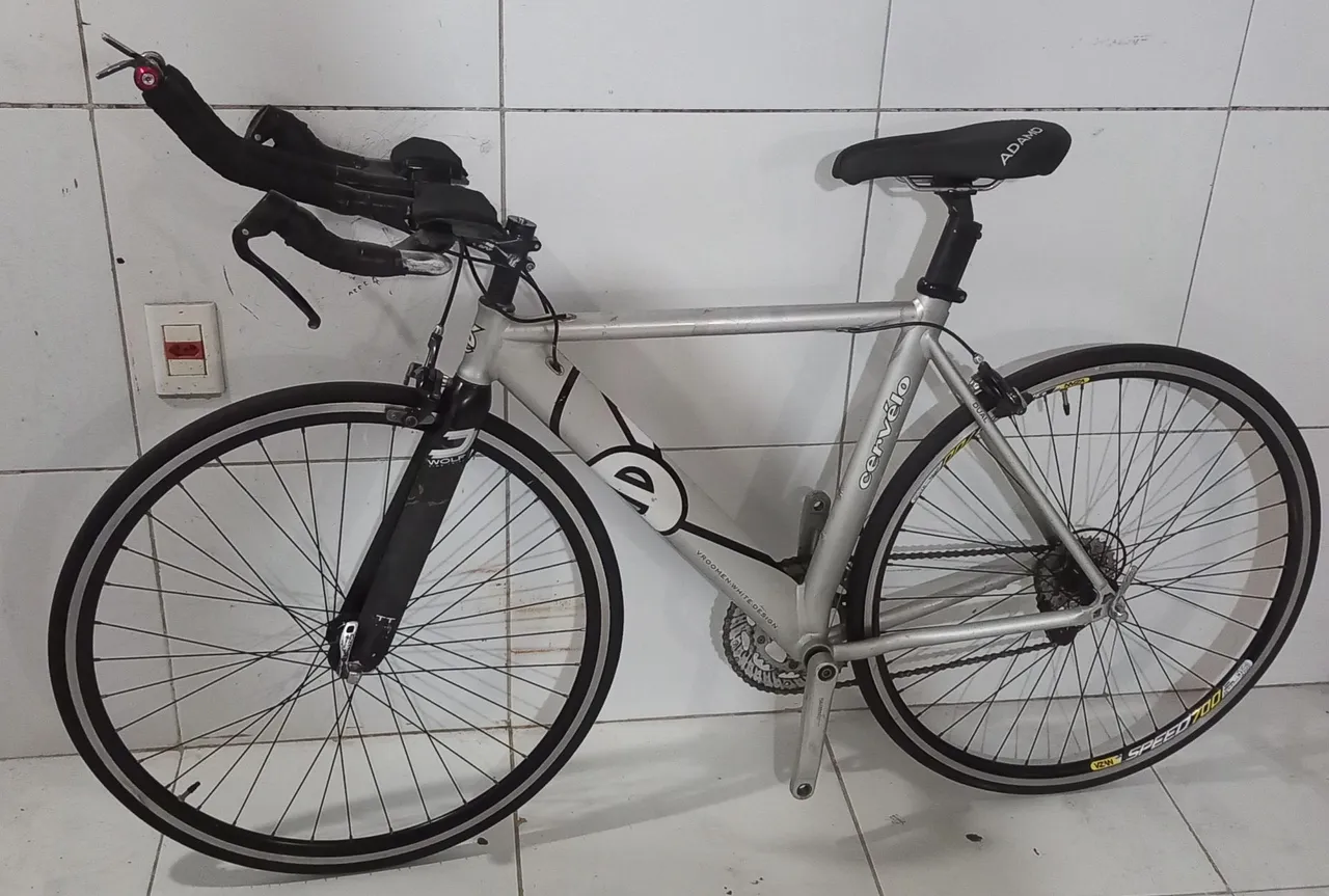 Bicicleta speed TT Cervélo Dual Sram red 2 x 10v