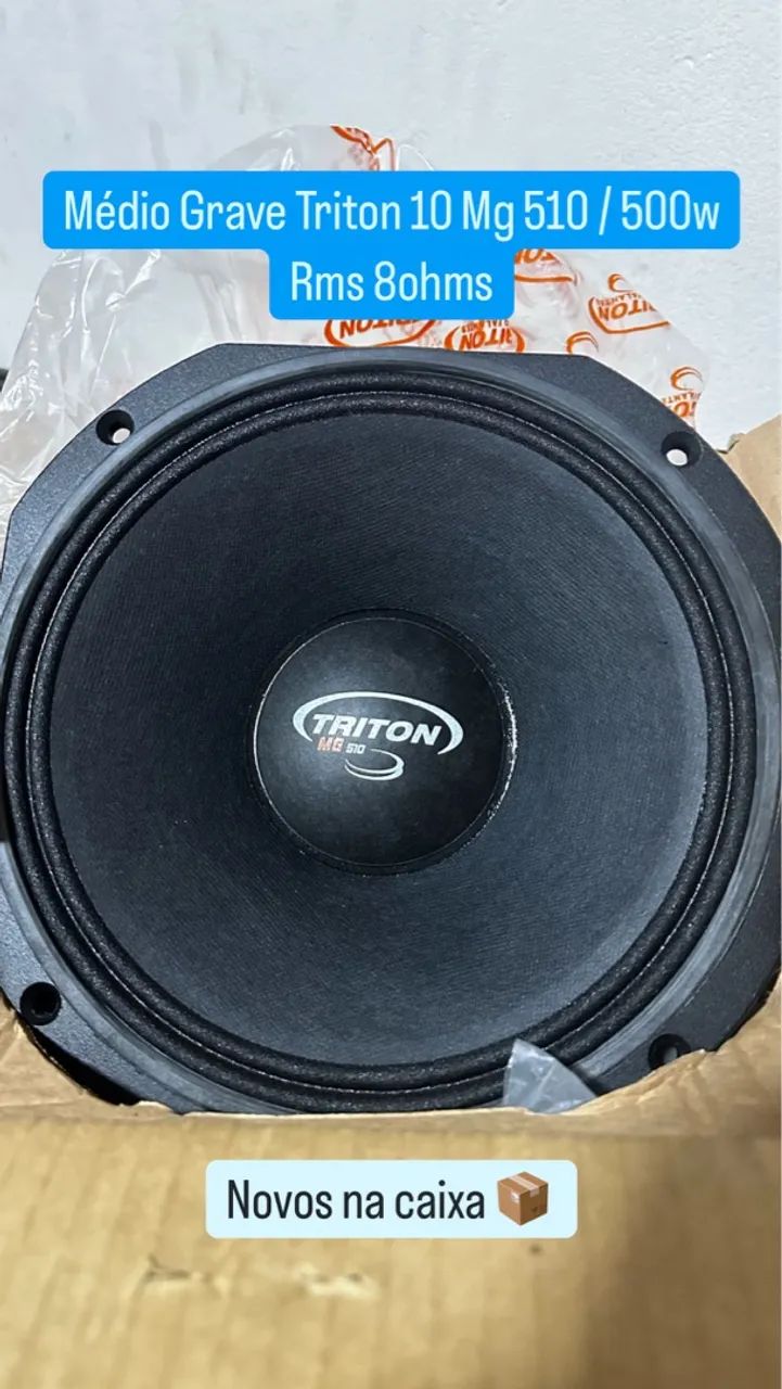 Médio Grave Triton 10 Mg 510 / 500w Rms 8ohms Cor Preto