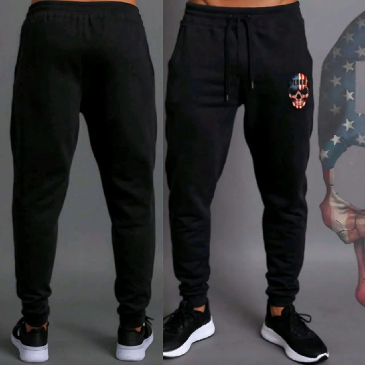 Calça Jogger Moletom Slim Academia 