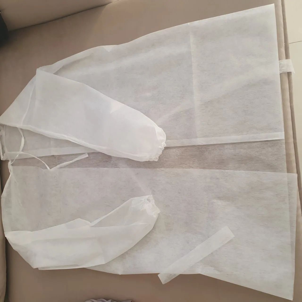 Avental descartável manga longa gramatura 30 - Foto 2