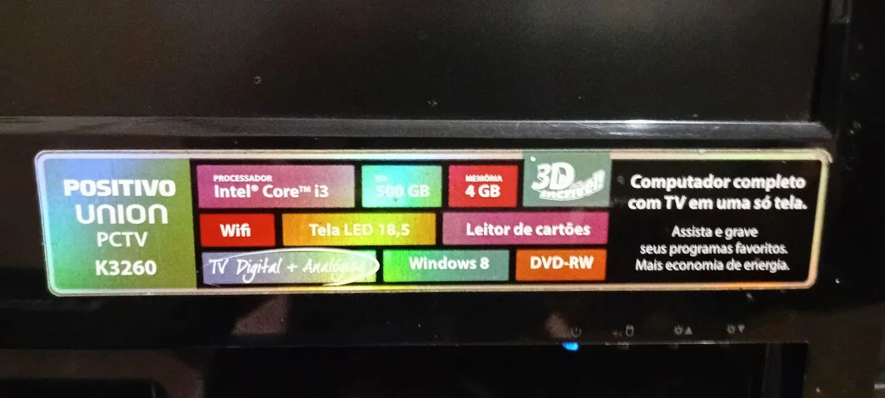 Retirada de peças - Computador Positivo All in One K3260 i3-3110M - Não dá imagem, sem hd - Foto 3