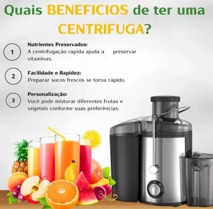 Centrifuga/Extrator de Frutas 700w - Foto 3